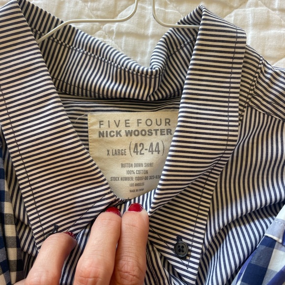 Bundle of 5 men’s 100% cotton collared button down shirts size XL - Picture 3 of 11